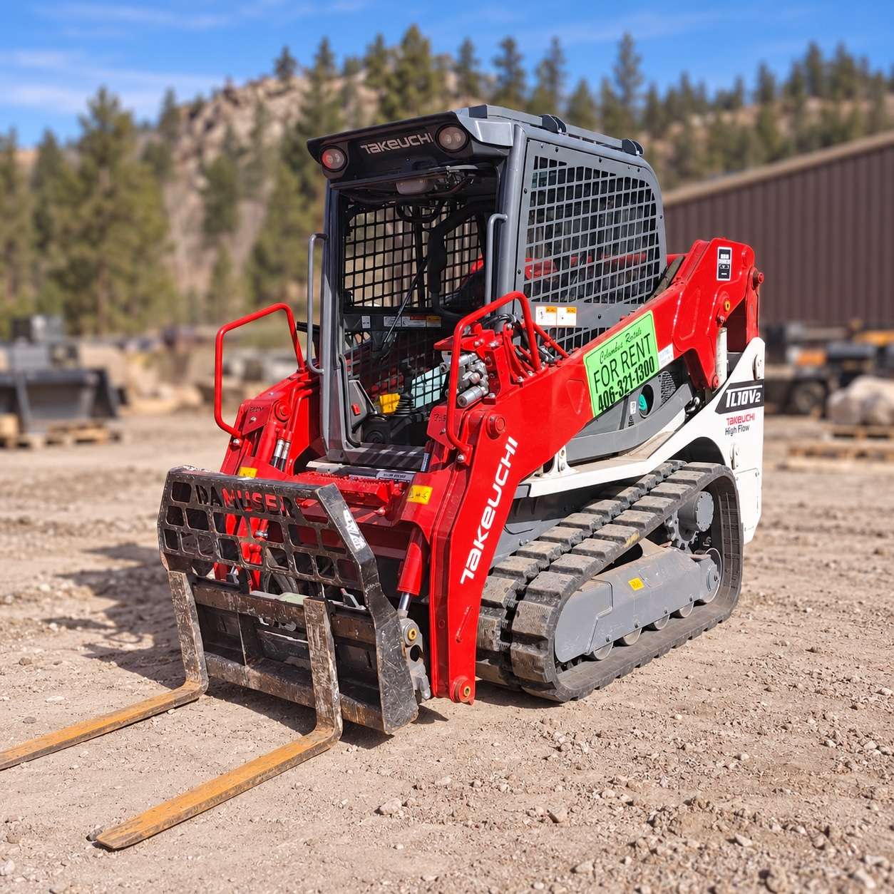 Takeuchi TL10V2 High-Flow Compact Track Loader at Columbus Rentals
